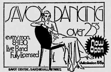 The Savoy disco advert 1975